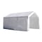 Impact Canopy Garage Heavy Duty Carport 10 In 8 FT x 20 In, 8 Legs, Steel Pipes, White Cover 070018010 - alternate 5